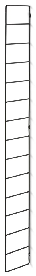 Wera - Konsol till vägghyllplan, D 18, H 121 cm - Svart