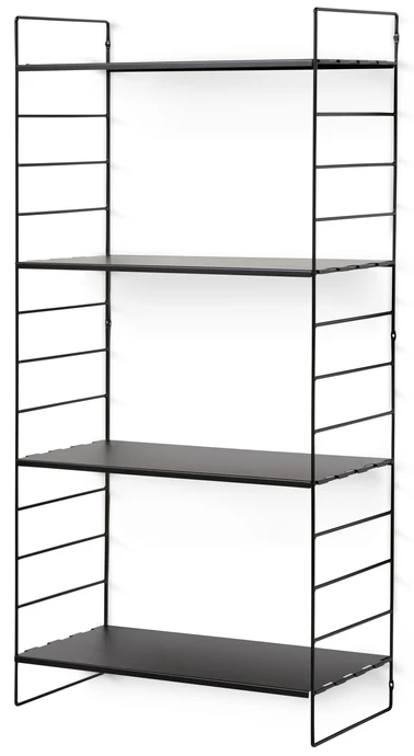 Wera, Vägghylla byggbar med 4 hyllplan, 60x30x121 cm