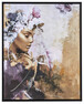 Gold and purple Couture - Tavla, 83x103 cm - Gul