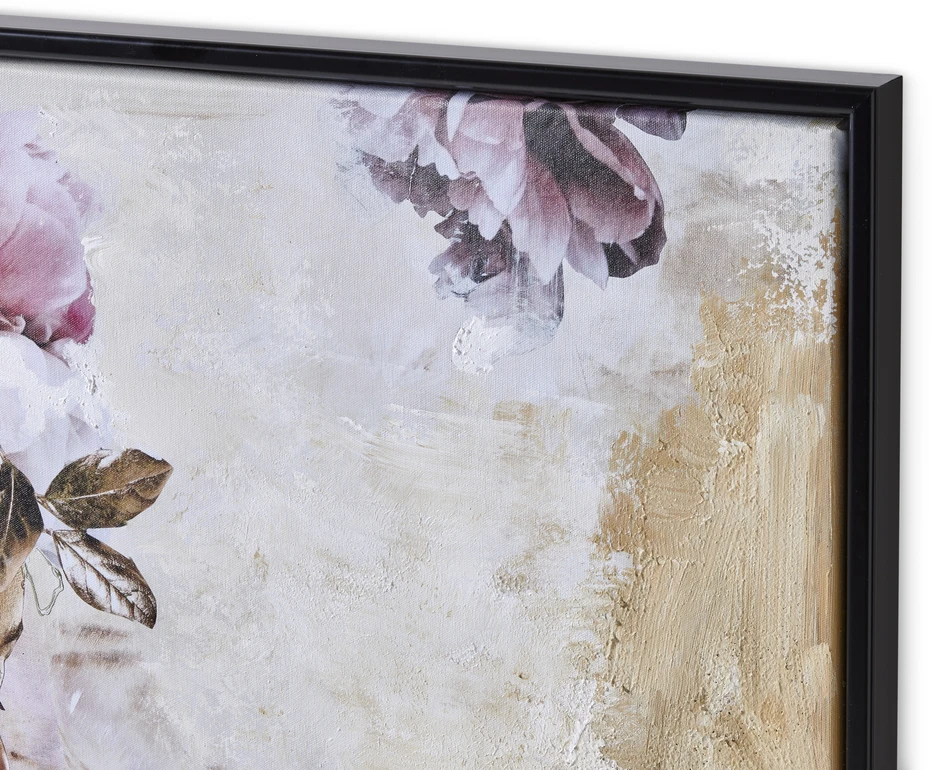 Gold and purple Couture - Tavla, 83x103 cm - Gul
