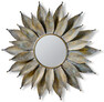 Flame - Spegel, Ø 93 cm - Gul