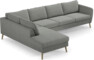 County - 3-sits soffa med divan vänster - Grå