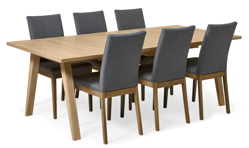 Yard - Matgrupp med 6 stolar Duvnäs - Brun