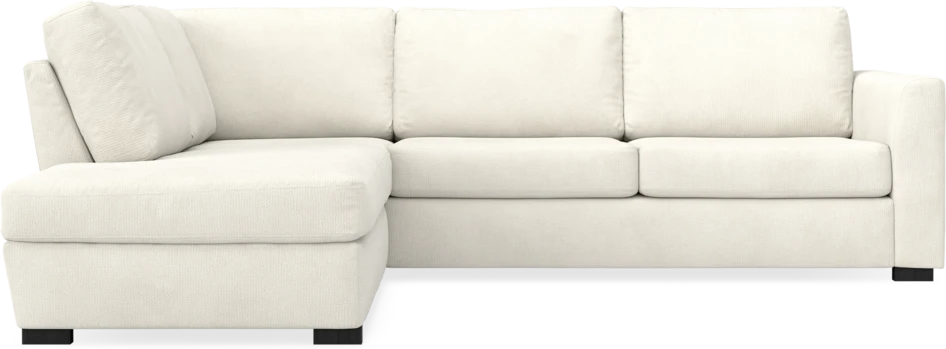 Friday - 2,5-sits soffa med divan vänster - Vit