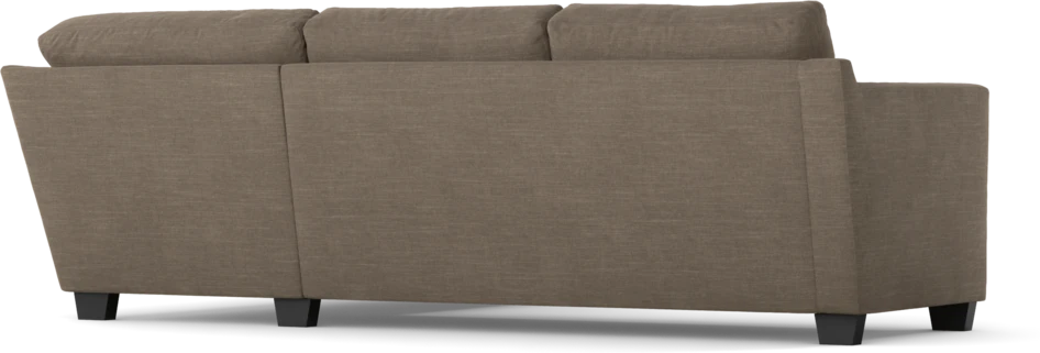 Friday - 2,5-sits soffa med divan höger - Brun