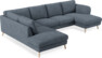 Madison Lux - 2-sits soffa med divan vänster och schäslong höger - Vit