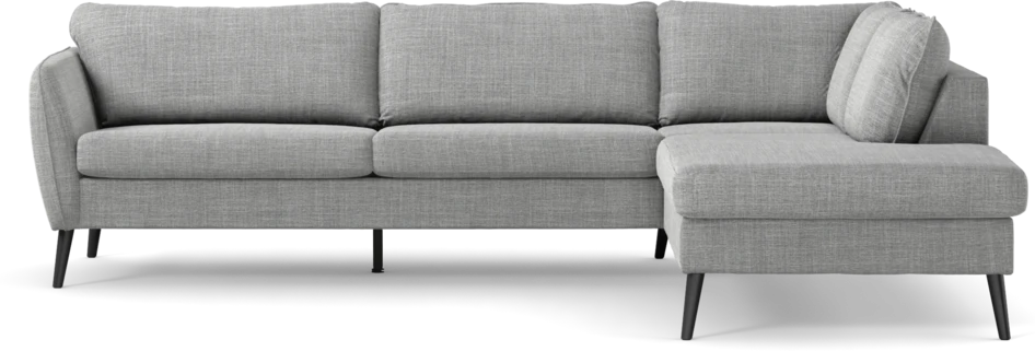 County - 2,5-sits soffa med divan höger - Grå