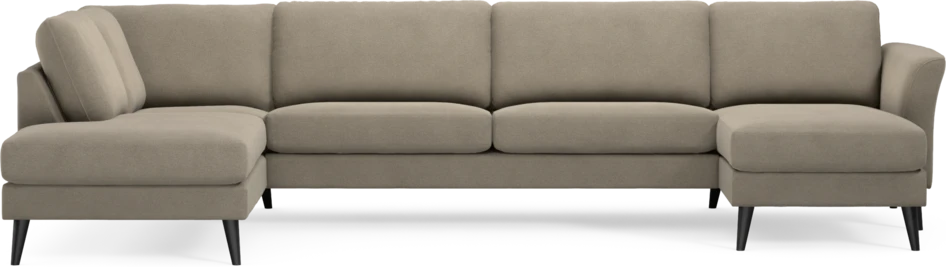 Bridge - 3-sits soffa med divan vänster och schäslong höger - Beige