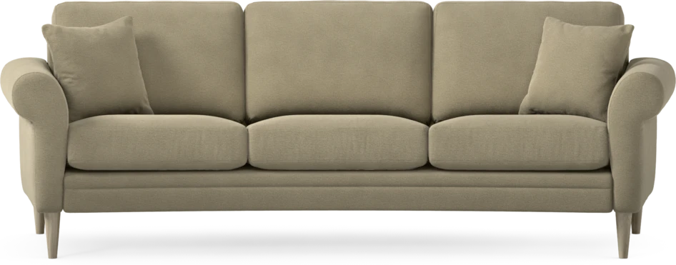 Eden - 3-sits soffa svängd - Beige