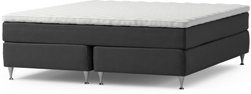 Delux Sense - Kontinentalsäng, dubbelsäng med bäddmadrass och sängben