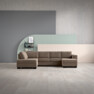 Nevada - 3-sits soffa med divan vänster och schäslong höger - Beige