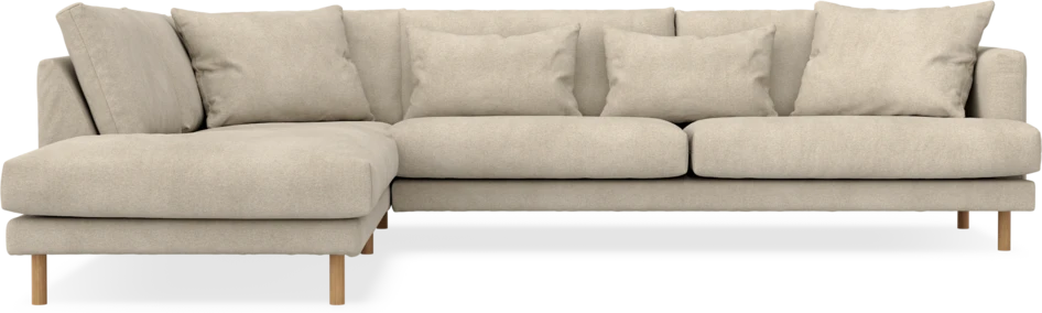 Harper - 3-sits soffa med divan vänster - Beige