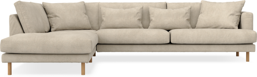 Harper - 3-sits soffa med divan vänster - Beige