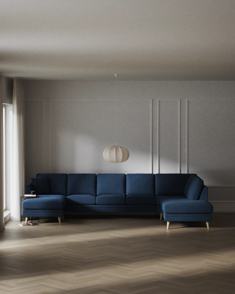 Eden - 3-sits soffa med schäslong vänster och divan höger - inspiration