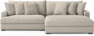 Rossi - 2-sits soffa med schäslong XL höger - Beige