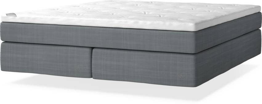 Cape Farewell - Kontinentalsäng, dubbelsäng med svävande utseende - Grå