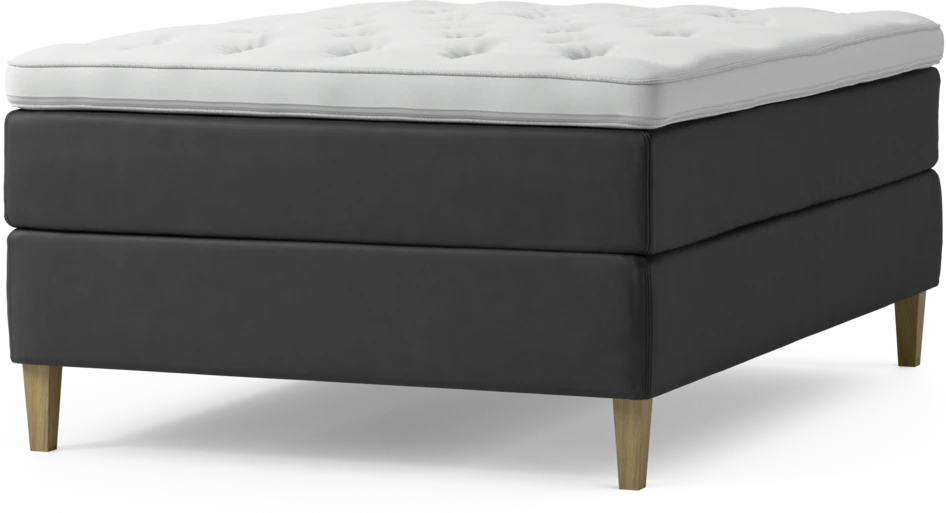 Delux Exclusive - Kontinentalsäng, enkelsäng 140 cm med bäddmadrass och sängben