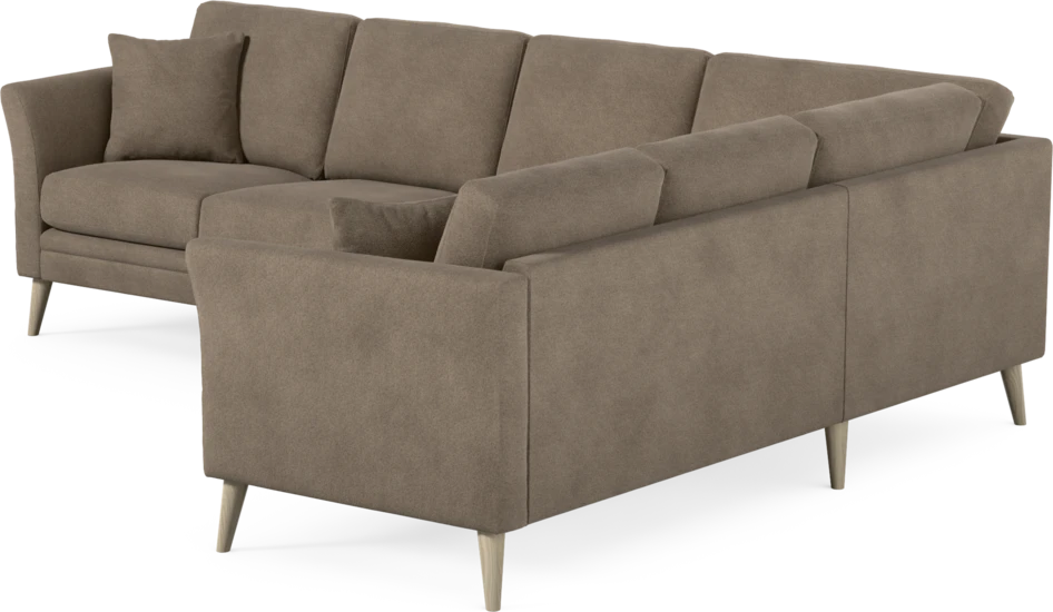Eden - Hörnsoffa, 3+2-sits - Brun