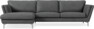 Madison Lux - 3-sits soffa med schäslong vänster - Grå
