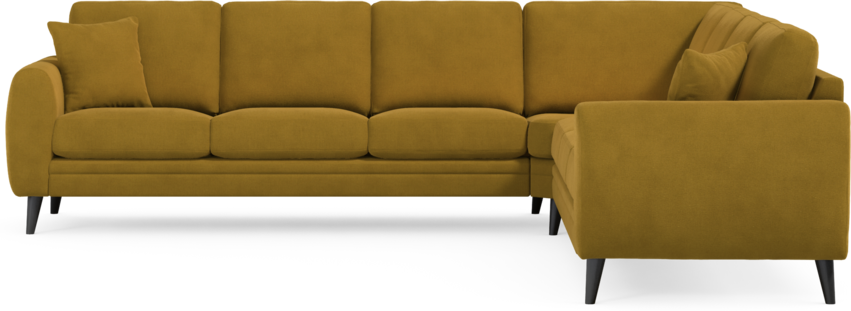 Eden - Hörnsoffa, 3+3-sits - Gul