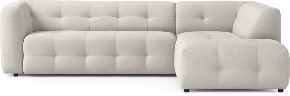 Bella - 3-sits soffa med divan höger - Vit