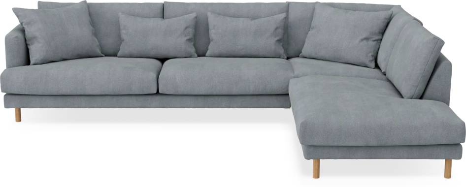 Harper - 3-sits soffa med divan höger - Grå