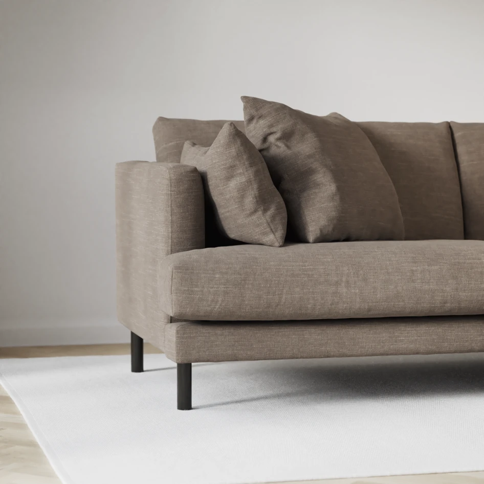 Harper - 4-sits soffa - Brun