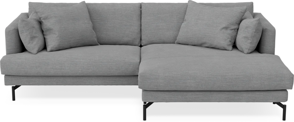 Harper - 4-sits med schäslong XL höger - Grå