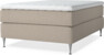 Delux Exclusive - Kontinentalsäng, enkelsäng 140 cm med bäddmadrass - Beige