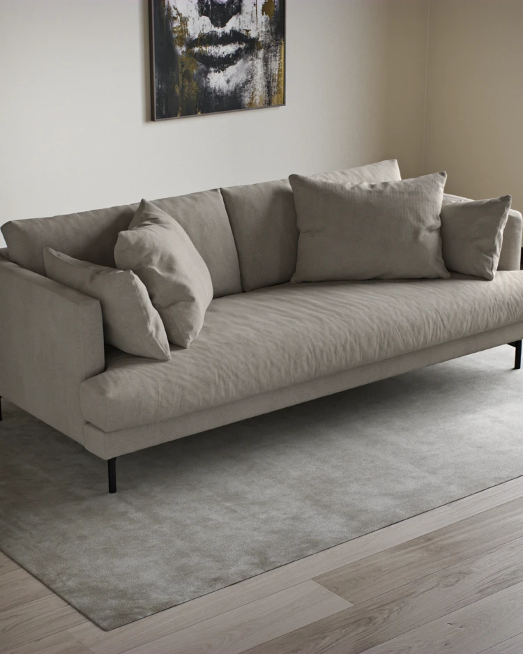 Harper - 3-sits soffa, hel dyna - inspiration