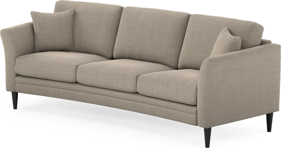 Eden - 3-sits soffa svängd - Beige