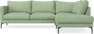 Impression Delux - 3-sits soffa med divan höger - Grön