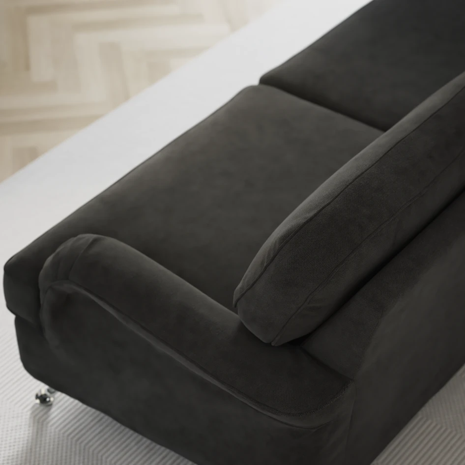 Oxford - 3-sits soffa svängd - Grå