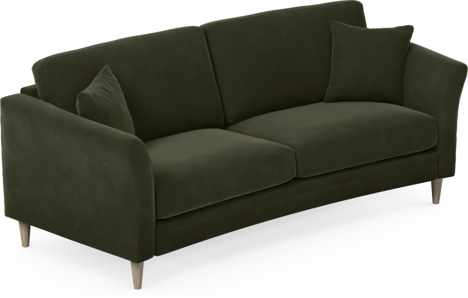Eden - 2,5-sits soffa svängd - Grön