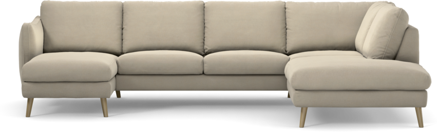 Madison Lux - 2-sits soffa med schäslong vänster och divan höger - Beige