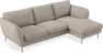 Madison Lux - 2-sits soffa med schäslong höger - Vit