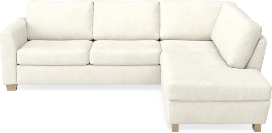 Friday - 2,5-sits soffa med divan höger - Vit
