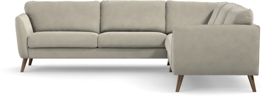 Bridge - Hörnsoffa, 3+3-sits - Brun