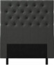 Delux Pikerad XL - Sänggavel, 90-210 cm - Grå