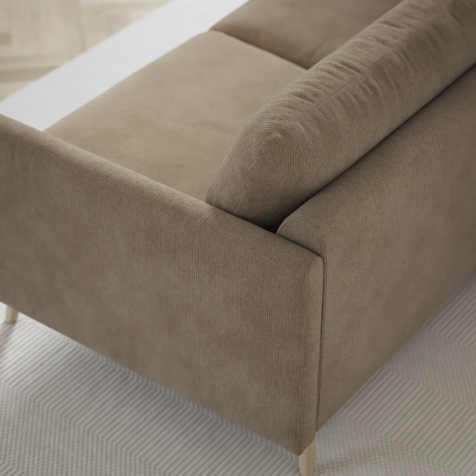Madison - 2-sits soffa med divan vänster och schäslong höger - Beige