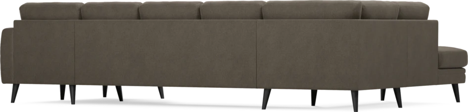 Eden - 3-sits soffa med divan vänster och schäslong höger - Brun