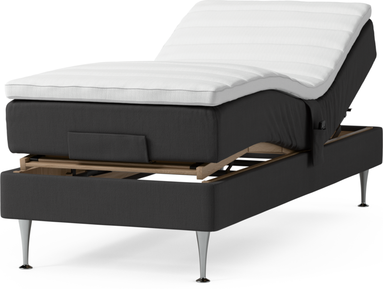 Roma Family - Ställbar säng, enkelsäng med bäddmadrass, B 80-120