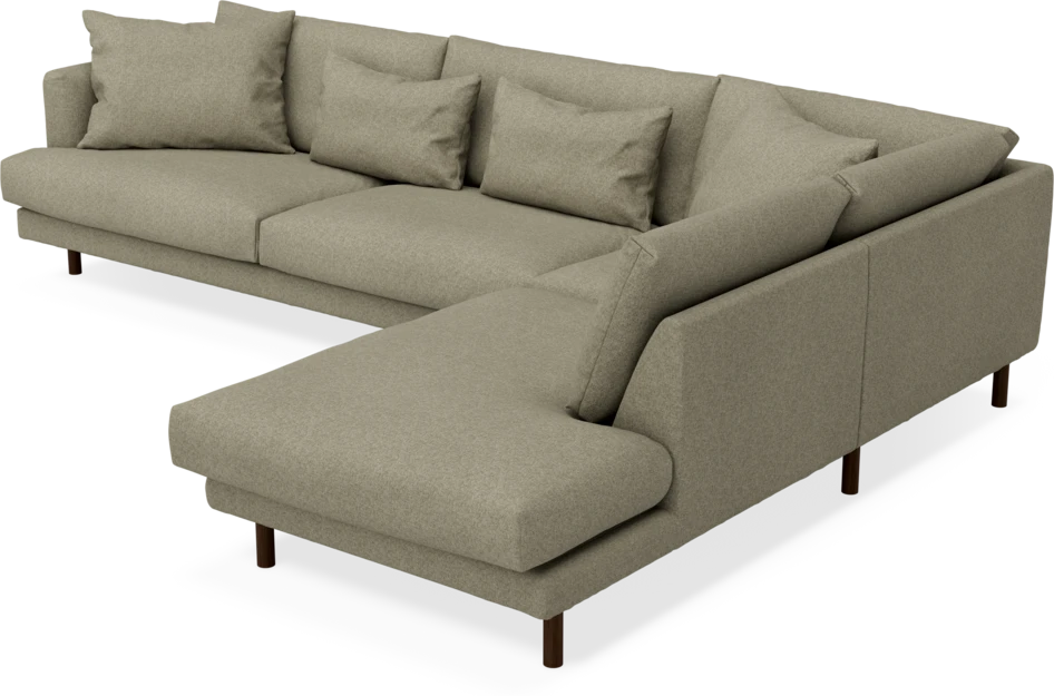 Harper - 3-sits soffa med divan höger - Beige