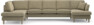Eden - 3-sits soffa med divan vänster och schäslong höger - Beige
