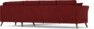 Eden - Hörnsoffa 3+3 - Röd