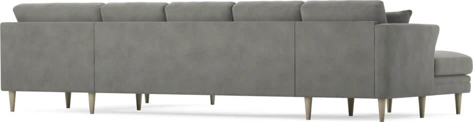 Eden - 3-sits soffa med schäslong vänster och divan höger - Grå