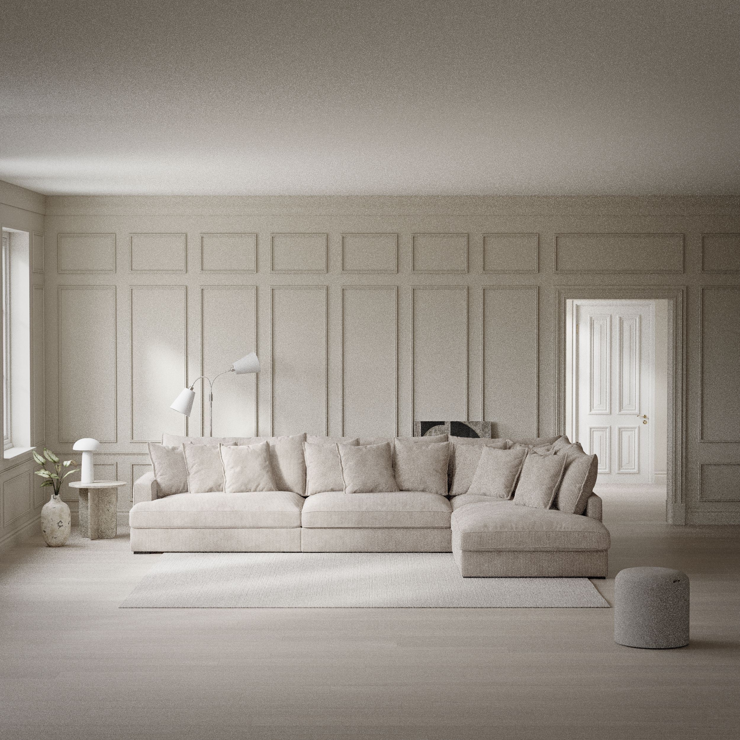 Rossi - 4-sits soffa med divan höger - inspiration