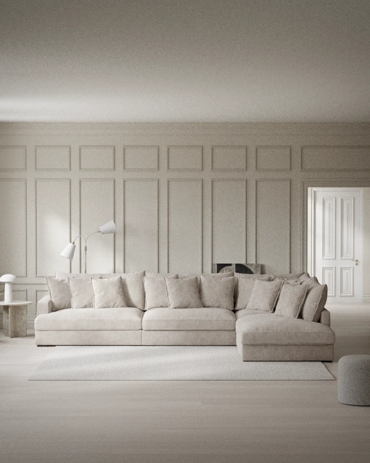 Rossi - 4-sits soffa med divan höger - inspiration