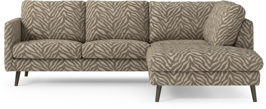 Madison Lux - 2-sits soffa med divan höger - Brun