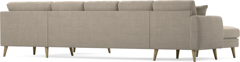 Eden - 3-sits soffa med schäslong vänster och divan höger - Beige